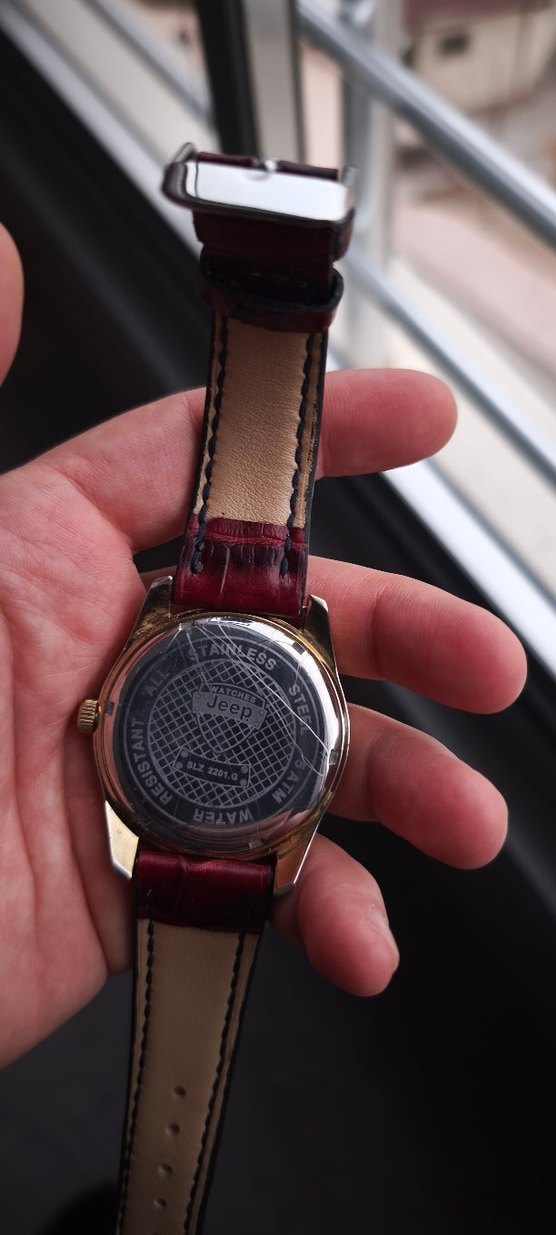Jeep Erkek Bordo Klasik Saat - Görsel 2