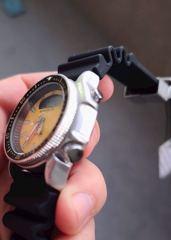 Sarı Renk Dijital Analog Erkek Saat. sifirdir - Görsel 4