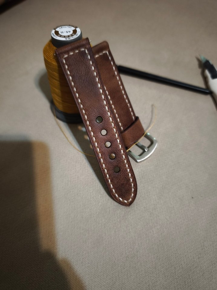 Kahverengi Deri Erkek Saat Kayışı - Görsel 3