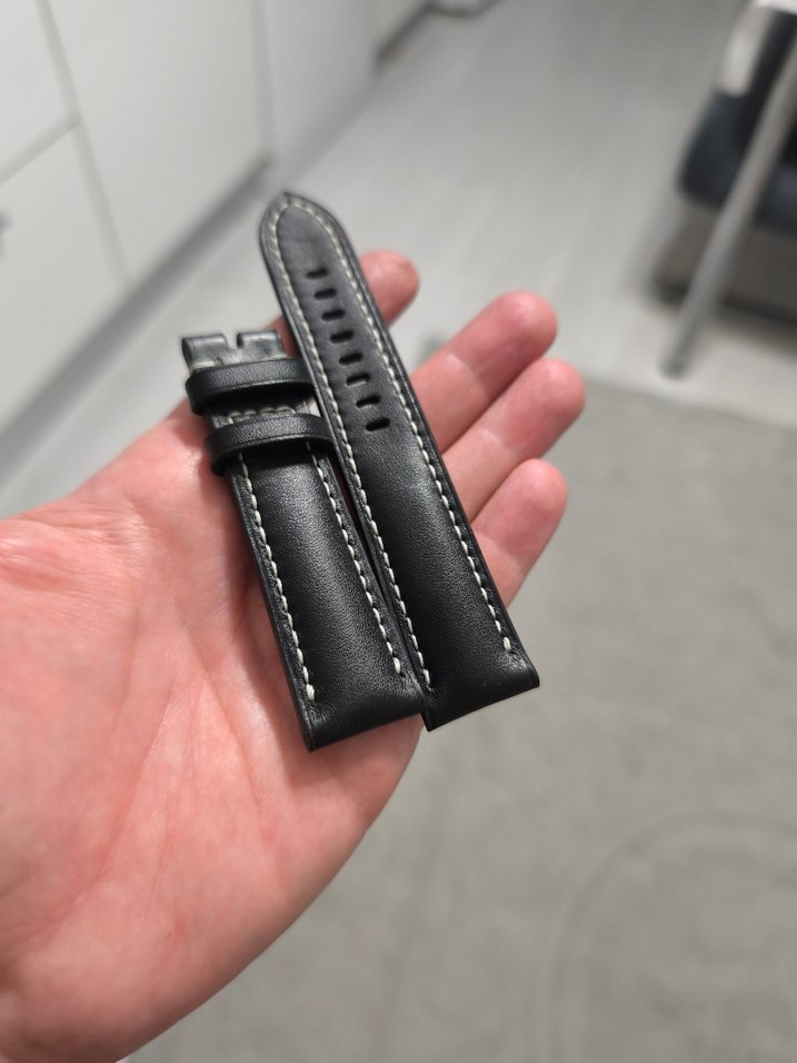 Siyah Minimalist Erkek Saat Kayışı.Panerai - Görsel 4