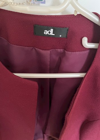 Bordo Mini Kadın Blazer Ceket - Görsel 2