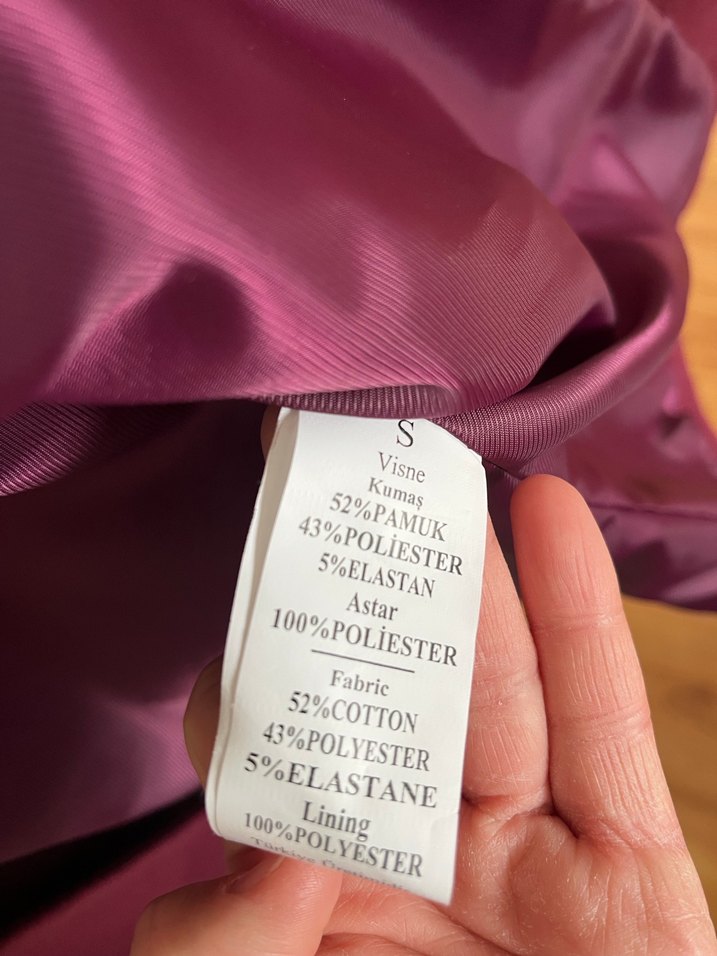 Bordo Mini Kadın Blazer Ceket - Görsel 3