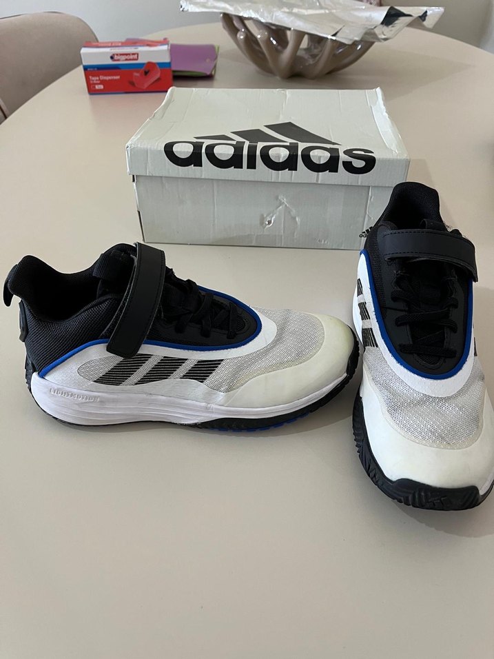 Erkek Çocuk Beyaz Adidas Spor Ayakkabı - Görsel 4