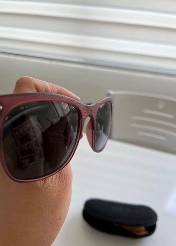 Bordo Transparan Kadın Güneş Gözlüğü - Görsel 3