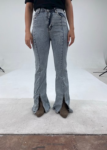 s Beden Yırtmaçlı Jean