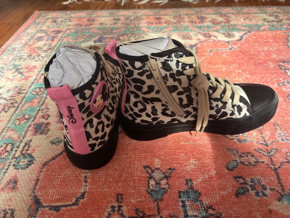 Leopar Desenli Pembe Platform Spor Ayakkabı - Görsel 3