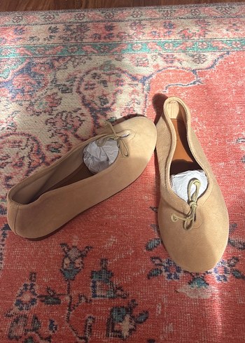 Zara Bej Süet Kadın Babet - Görsel 2