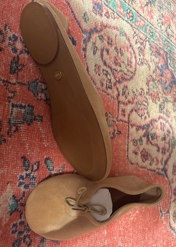 Zara Bej Süet Kadın Babet - Görsel 3