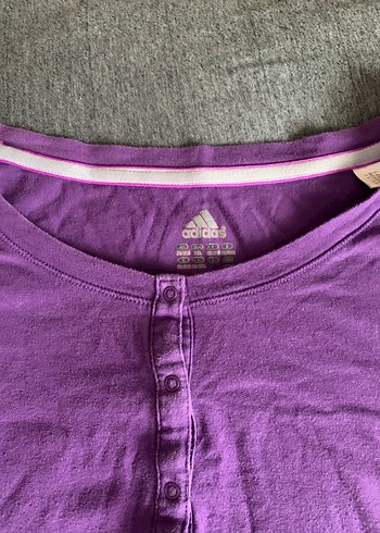 Adidas Vintage Mor Kısa Kollu Kadın Tişört - Görsel 3