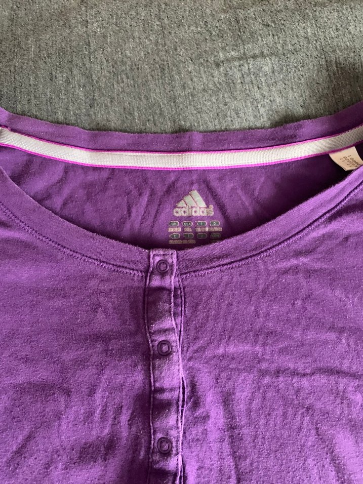 Adidas Vintage Mor Kısa Kollu Kadın Tişört - Görsel 3