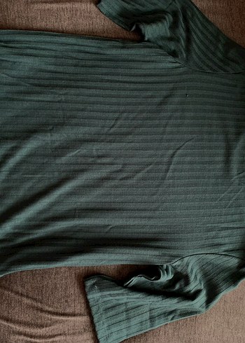 Düğmeli Kısa Kollu Kadın Tişört - Görsel 2