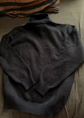 Vintage orjinal lacoste lacivert boğazlı kazak - Görsel 2