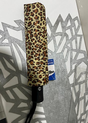 Diğer Leopar Desenli Sik Katlanir Semsiye