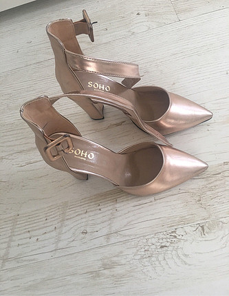 39 Beden Rosegold abiye ayakkabı 
