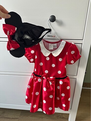 H&M Hm Minnie mouse kostüm elbise takım