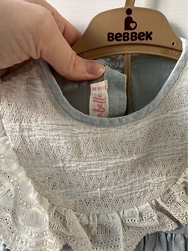 12-18 Ay Beden camel Renk Bebek vintage tulum