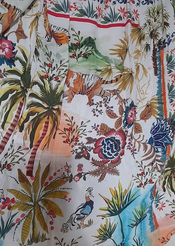 Adl love my body Renkli Bohem Kadın Bluz - Görsel 4