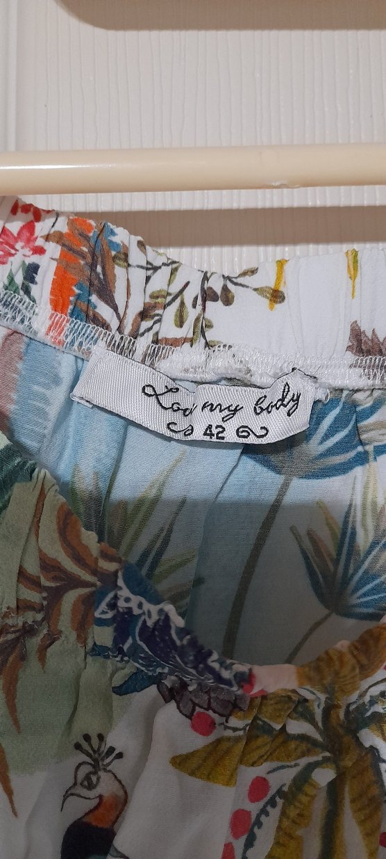 Adl love my body Renkli Bohem Kadın Bluz - Görsel 3