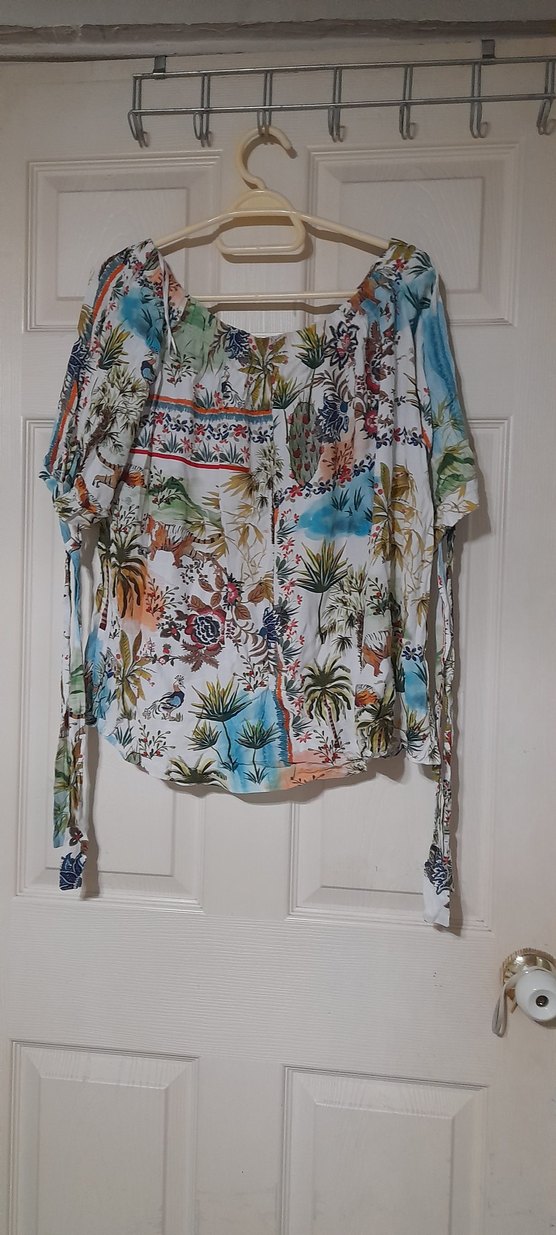 Adl love my body Renkli Bohem Kadın Bluz - Görsel 2