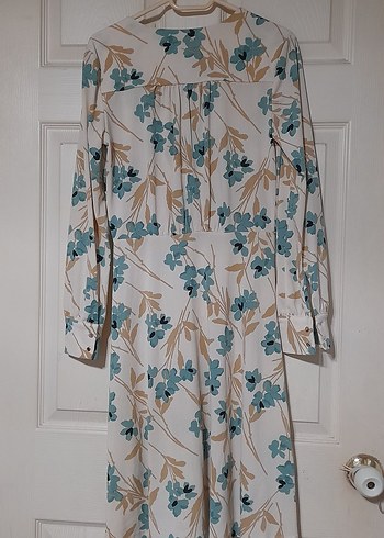 H&M Uzun Kollu Bohem Çiçekli Kadın Elbise - Görsel 2