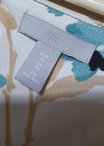 H&M Uzun Kollu Bohem Çiçekli Kadın Elbise - Görsel 3