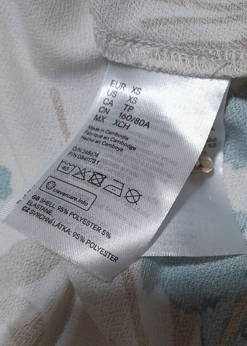 H&M Uzun Kollu Bohem Çiçekli Kadın Elbise - Görsel 4