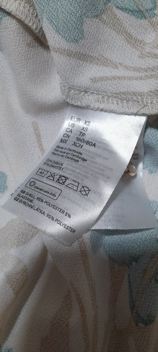 H&M Uzun Kollu Bohem Çiçekli Kadın Elbise - Görsel 4