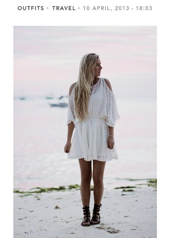 H&M  Mini Elbise, Omuzları Açık, Pamuklu - Görsel 3