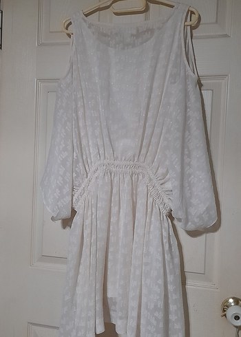 H&M  Mini Elbise, Omuzları Açık, Pamuklu - Görsel 5