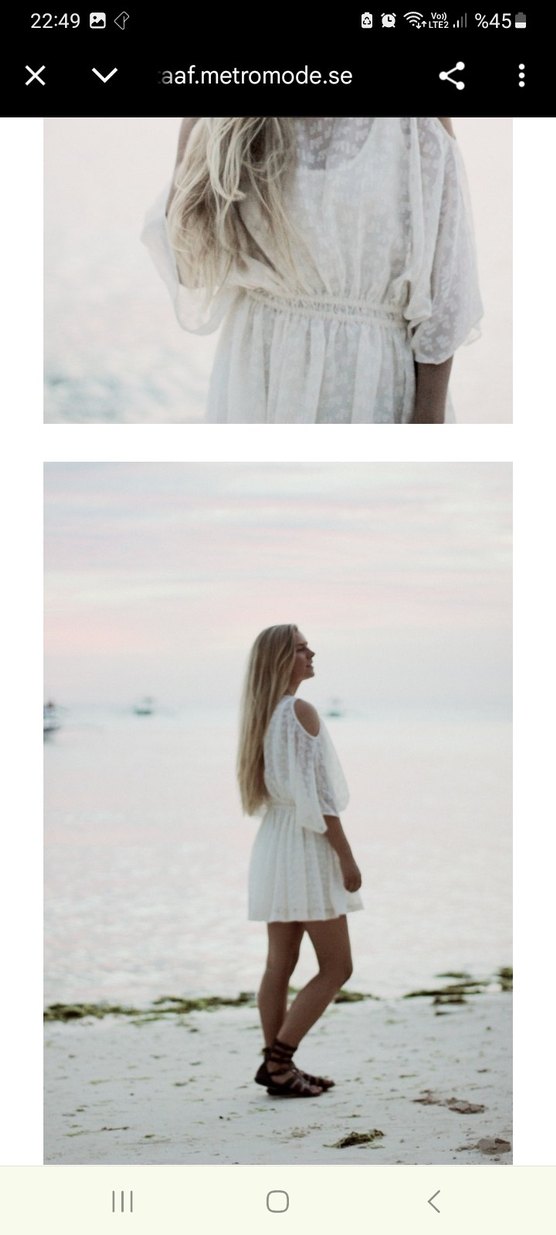 H&M  Mini Elbise, Omuzları Açık, Pamuklu - Görsel 2