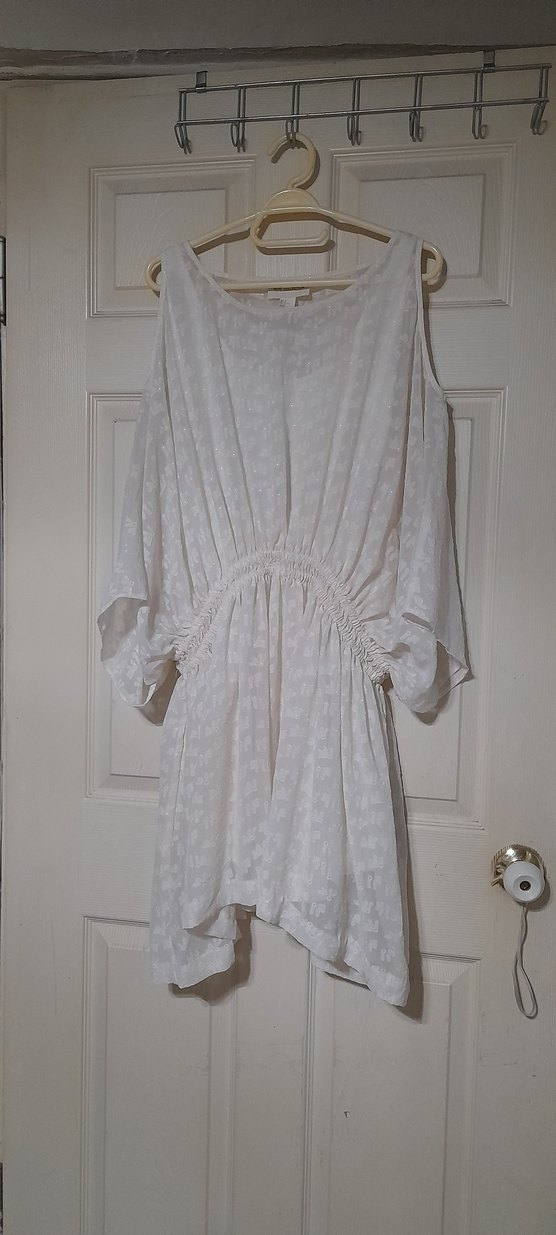 H&M  Mini Elbise, Omuzları Açık, Pamuklu - Görsel 4