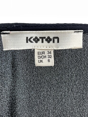 34 Beden siyah Renk Koton Bluz %70 İndirimli.