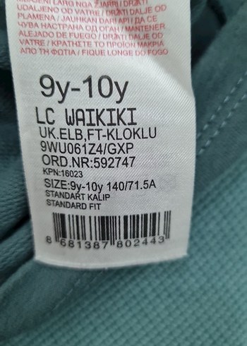 Kız Çocuk Gri Uzun Kollu Elbise - Görsel 4