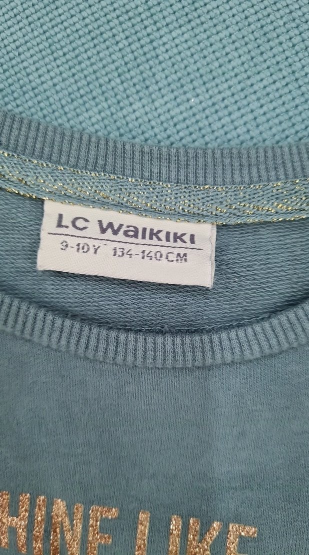 Kız Çocuk Gri Uzun Kollu Elbise - Görsel 3