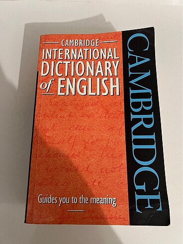 İENGLISH-ENGLISH SÖZLÜK