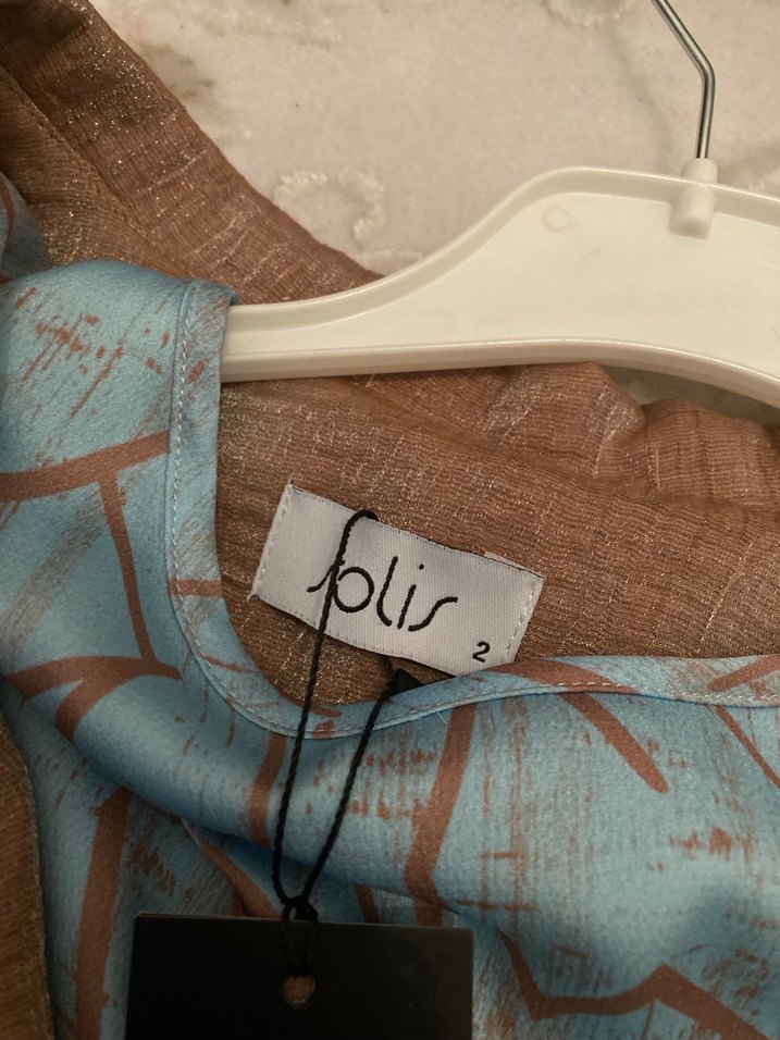 Drapeli  ceketli kolsuz kadın Tuniği - Görsel 3