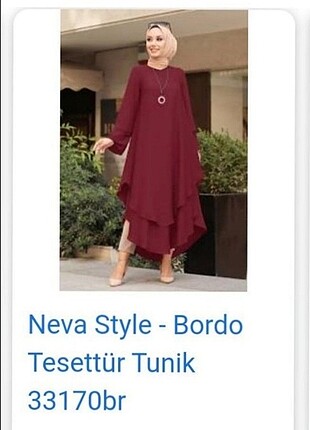 Mavi tül tunik 