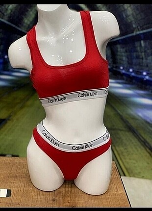 Calvin Klein Calvin klein kırmızı takım iç çamaşırı 