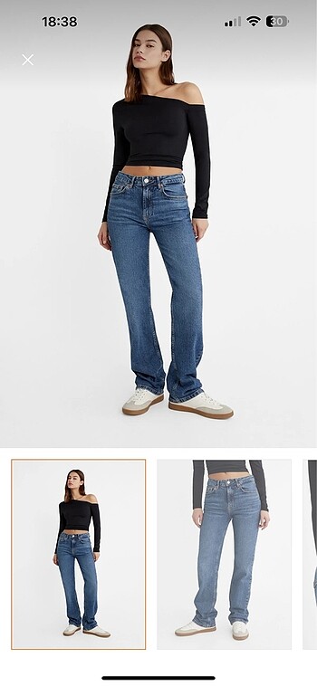 Straight fit jeans satıldı