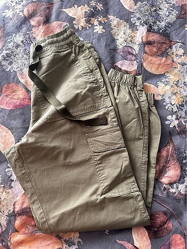 xs Beden haki Renk Penti jogger kargo pantolon haki