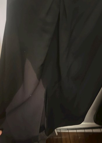 İpekyol Siyah saten Kemerli Kalem Etek - Görsel 10