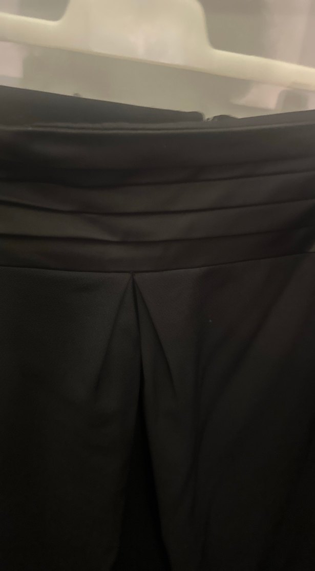 İpekyol Siyah saten Kemerli Kalem Etek - Görsel 4