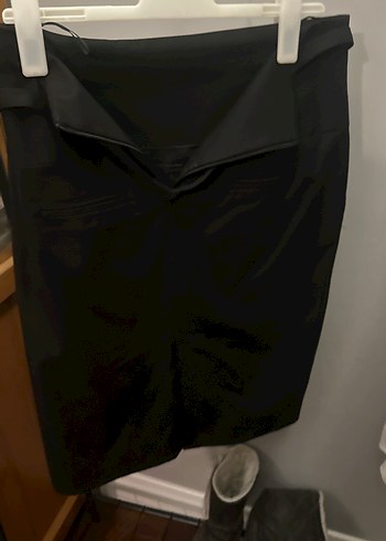 Mango Siyah Kemerli Midi Kalem Etek - Görsel 6