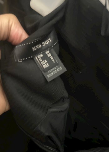 Mango Siyah Kemerli Midi Kalem Etek - Görsel 7