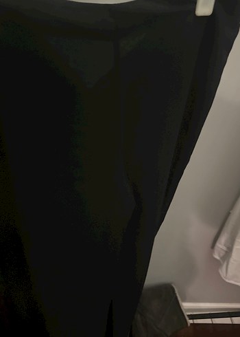 Siyah Uzun Kadın şifon Kumaş Pantolon - Görsel 8