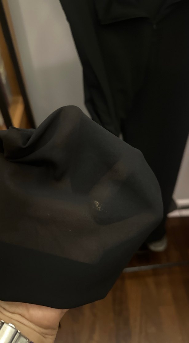 Siyah Uzun Kadın şifon Kumaş Pantolon - Görsel 4