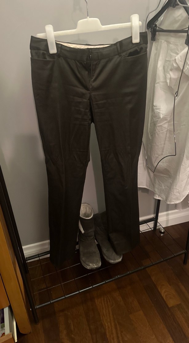 Mango kahverengi  Kadın Ofis Pantolonu, Normal Boy - Görsel 2