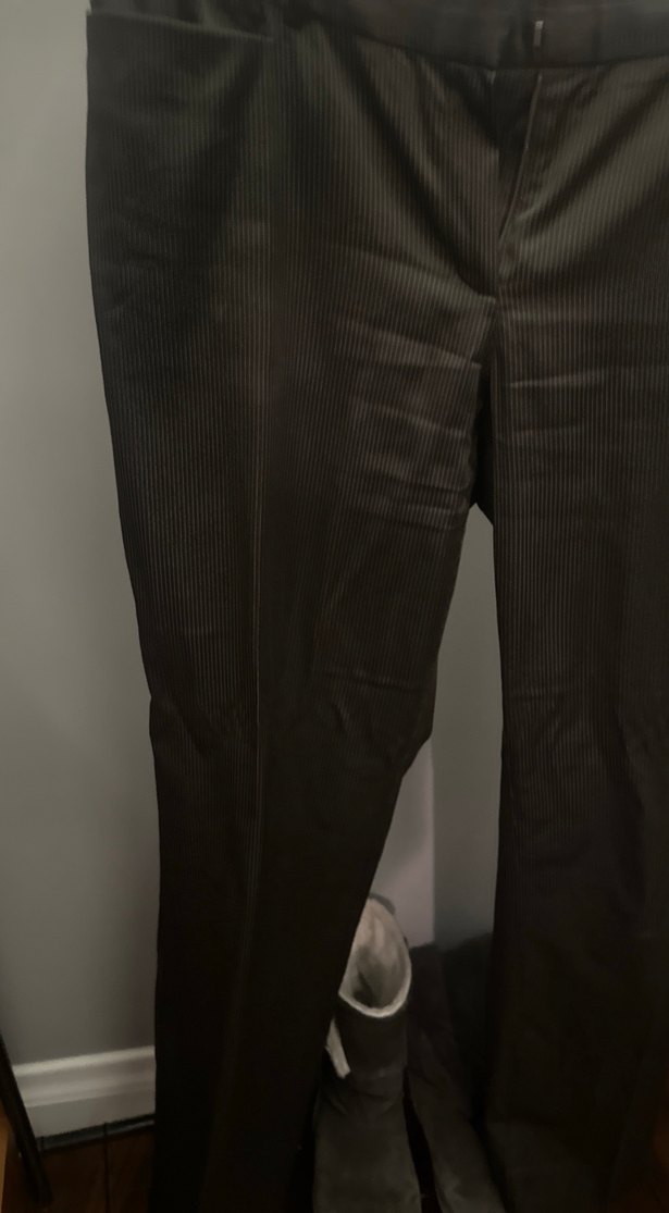 Mango kahverengi  Kadın Ofis Pantolonu, Normal Boy - Görsel 4