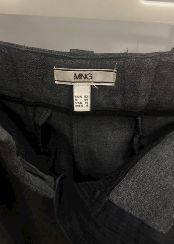 Mango Gri kışlık Kumaş Kadın Pantolon - Görsel 6