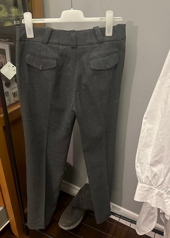 Mango Gri kışlık Kumaş Kadın Pantolon - Görsel 7